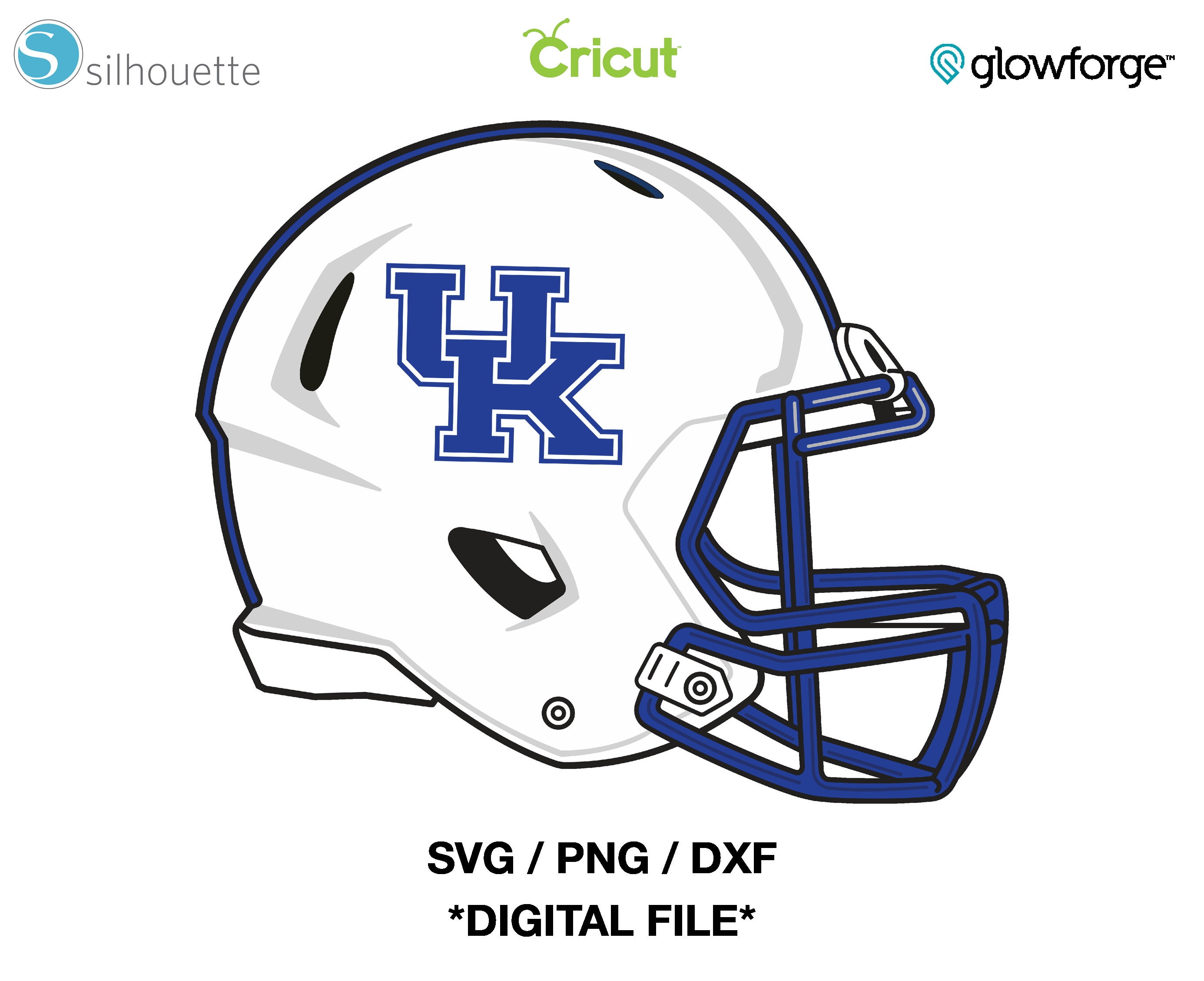 University of Kentucky Wildcats Blue White Football Helmets - Etsy