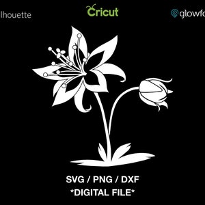 Stilisierte Silent Princess Flower Design - The Legend of Zelda - SVG - PNG - DXF Schnitt Datei für Cricut - Silhouette - Glowforge