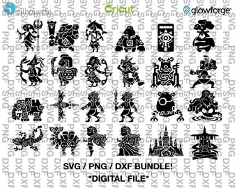 Updated! Hyrule Warriors Legend of Zelda Age of Calamity Artwork Bundle SVG - PNG - DXF File for Cricut / Silhouette / Glowforge
