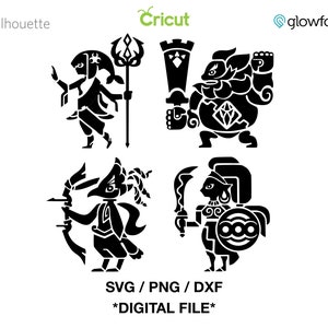 Legend of Zelda: Breath of the Wild, Champions SVG - PNG - DXF File for Cricut / Silhouette / Glowforge