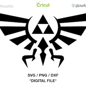 Hylian Crest - Triforce - The Legend of Zelda, fichier de coupe SVG