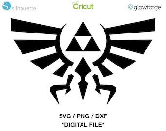 Escudo Hyliano - Trifuerza - La leyenda de Zelda, archivo SVG Cut