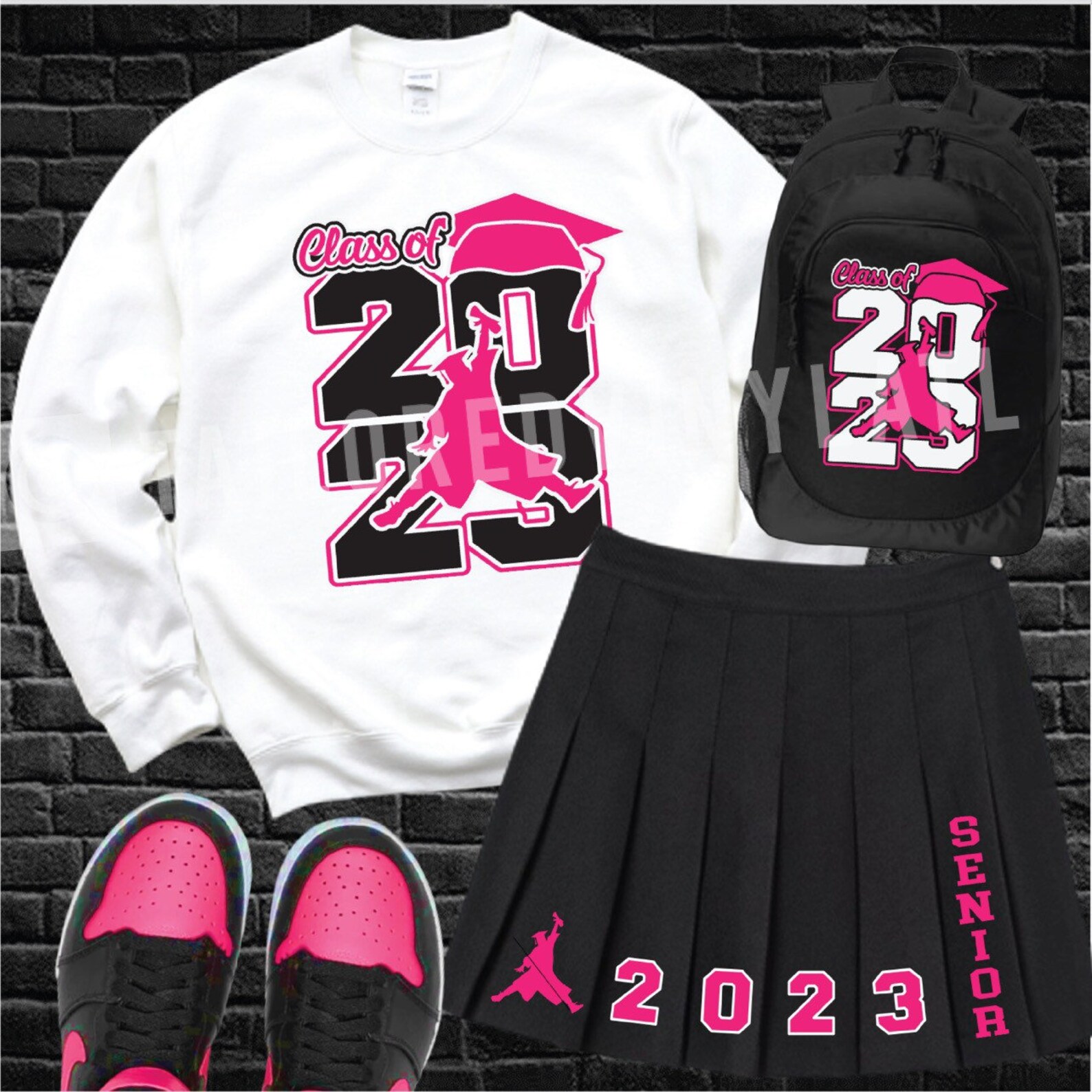 Class of 2023 Air Jordan Inspired Set Senior of 2023 Set Etsy