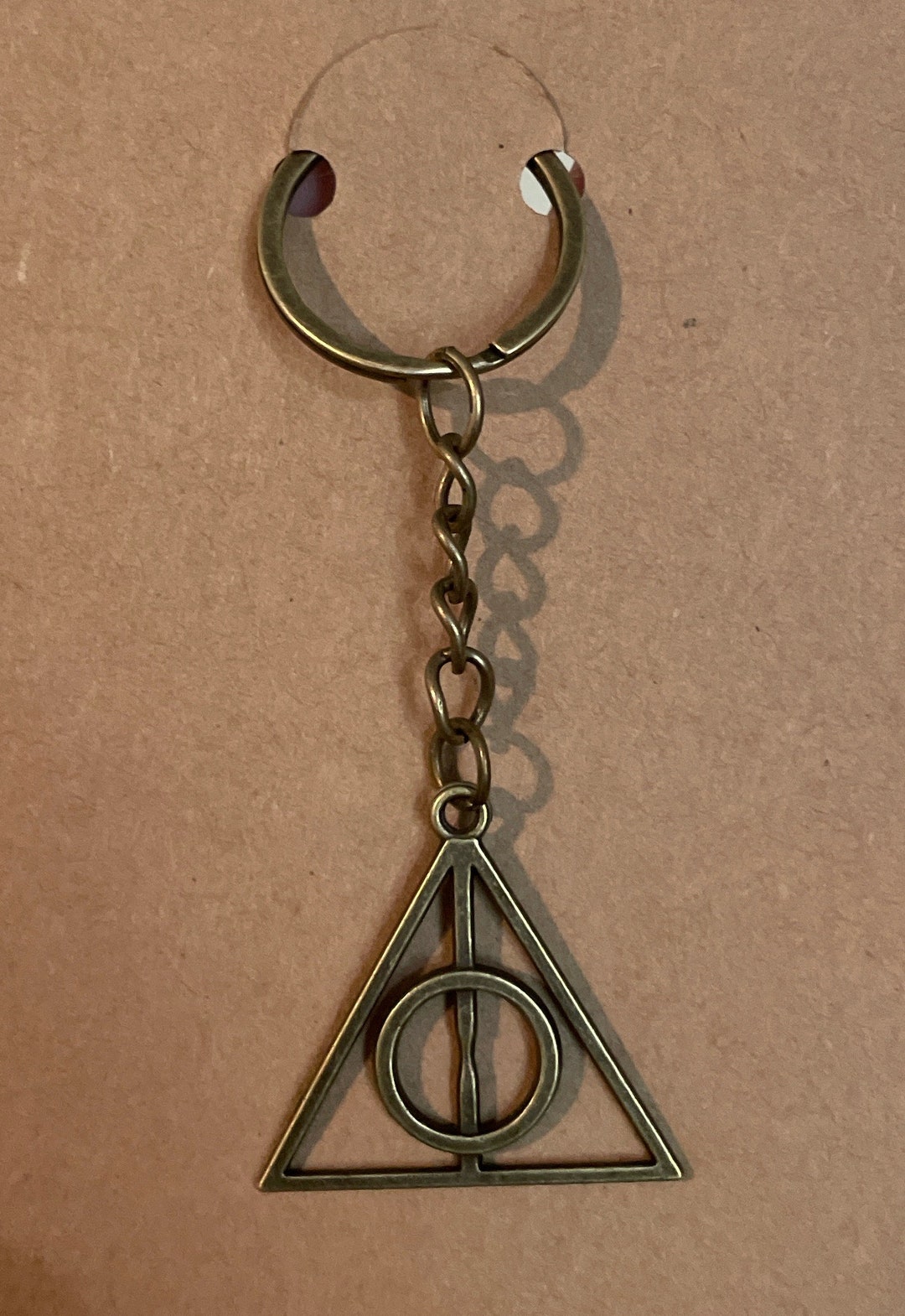 Triagle Keychain Triangle Hallow Keychain - Etsy