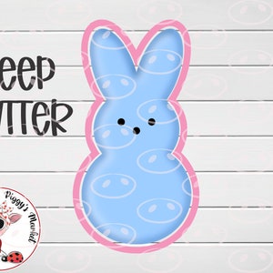 Easter Bunny Peep Cookie Cutter/Mashmallow Treat
