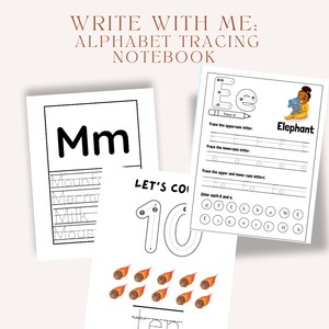 Escreva comigo: caderno de rastreamento do alfabeto