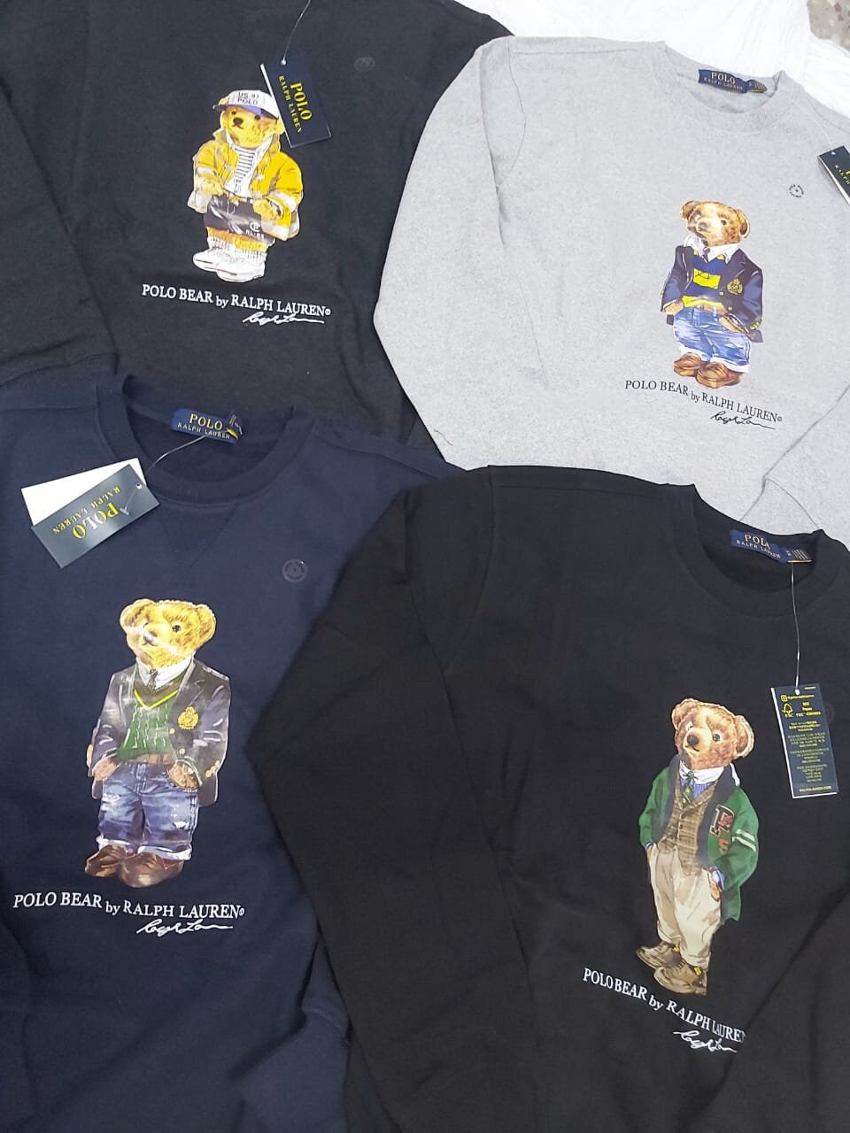 Polo Ralph Lauren Vintage Bear Crew Neck Fleece Sweatshirt - Etsy UK