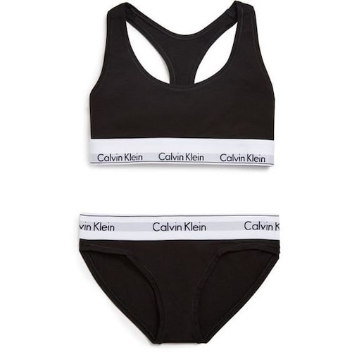 calvin klein bra and panty set