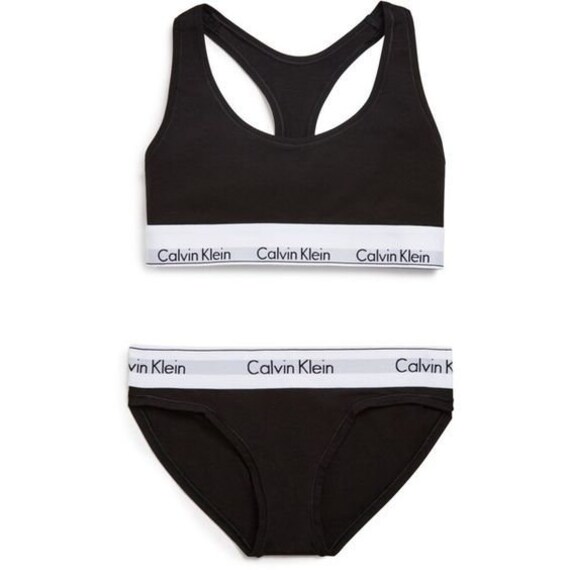 Calvin Klein Modern Cotton Bralette and Thong Women's - Etsy New Zealand