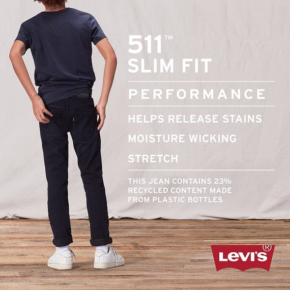 Levi's 511 Cool Eco Tech Performance Jeans slim fit - Etsy 日本