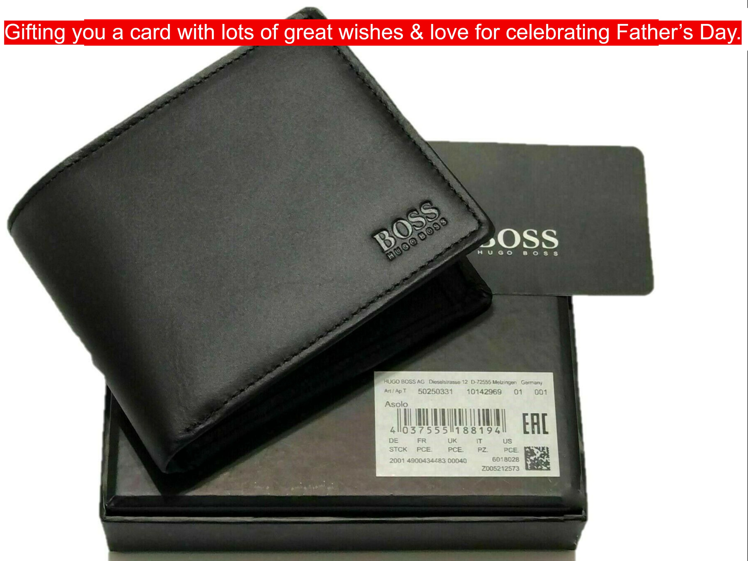 Hugo Boss Asolo Wallet With Coin Pocket Bi fold Mens Wallet