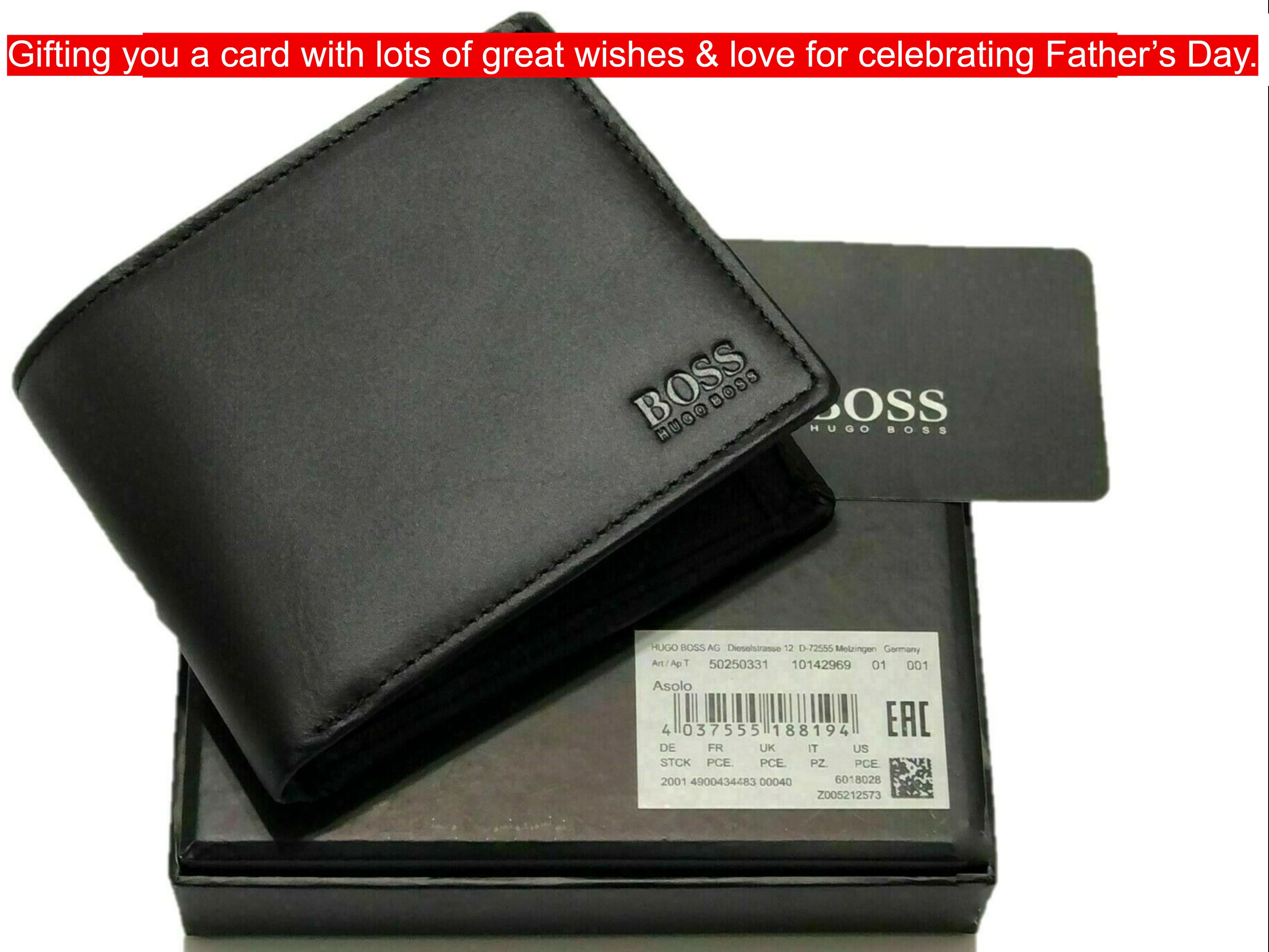 BOSS by Hugo Boss Men's Structured Trifold Wallet