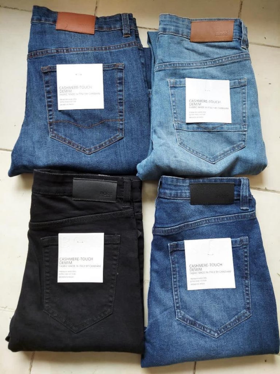 revidere ensom Tante Hugo Boss Jeans Slim-fit Italian Denim Super Soft Light Weight - Etsy