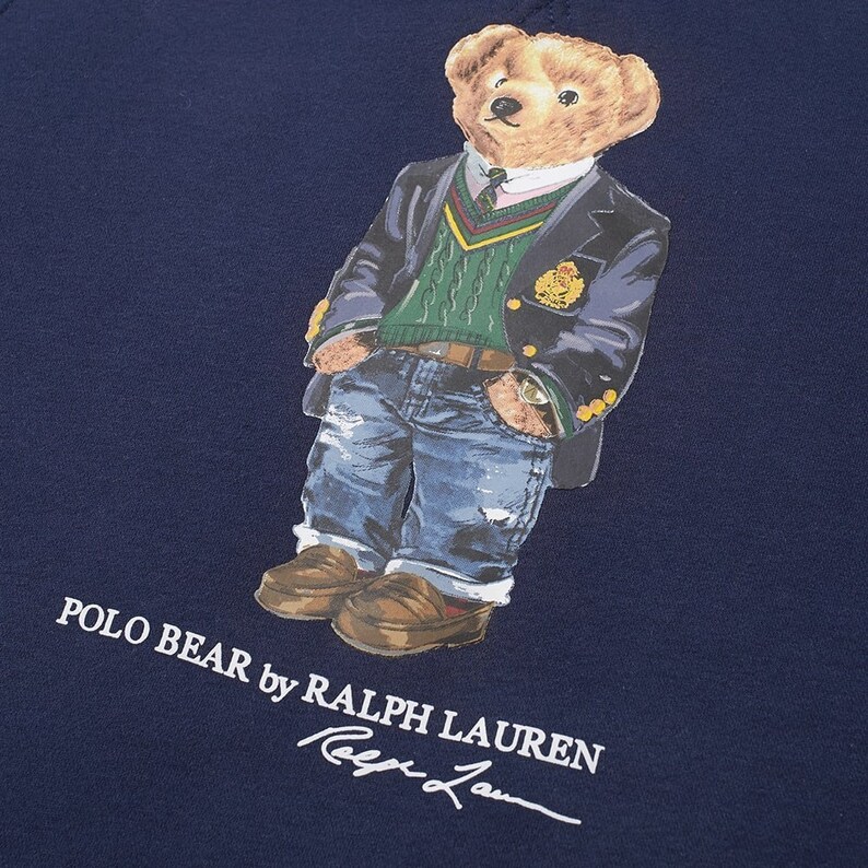 Polo Ralph Lauren Vintage Bear Crew Neck Fleece Sweatshirt - Etsy UK