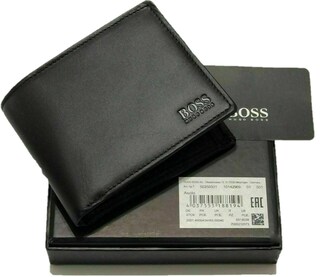 Portafoglio Uomo HUGO BOSS Iconic In Pelle Nera Con Protezione RFID - 9 Scomparti Carte