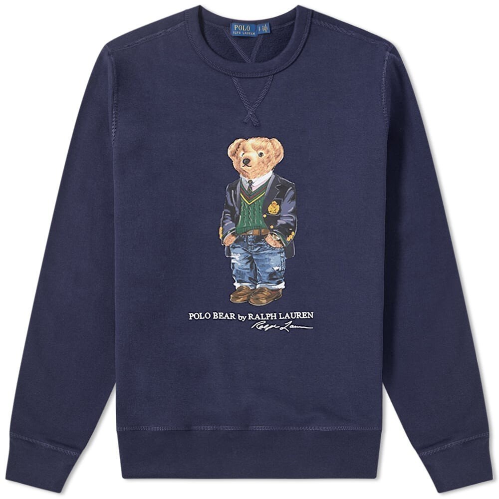 Polo Ralph Lauren Vintage Bear Crew Neck Fleece Sweatshirt - Etsy UK