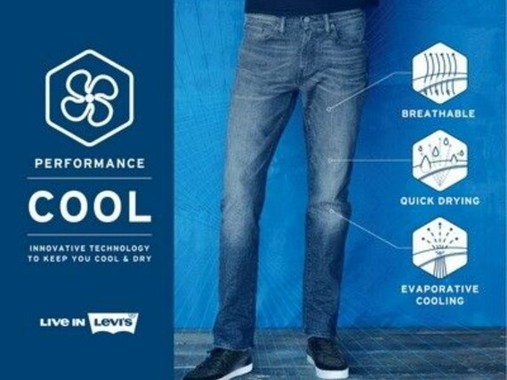 Levi's 511 cool Eco Tech Performance Jeans Slim Fit - Etsy
