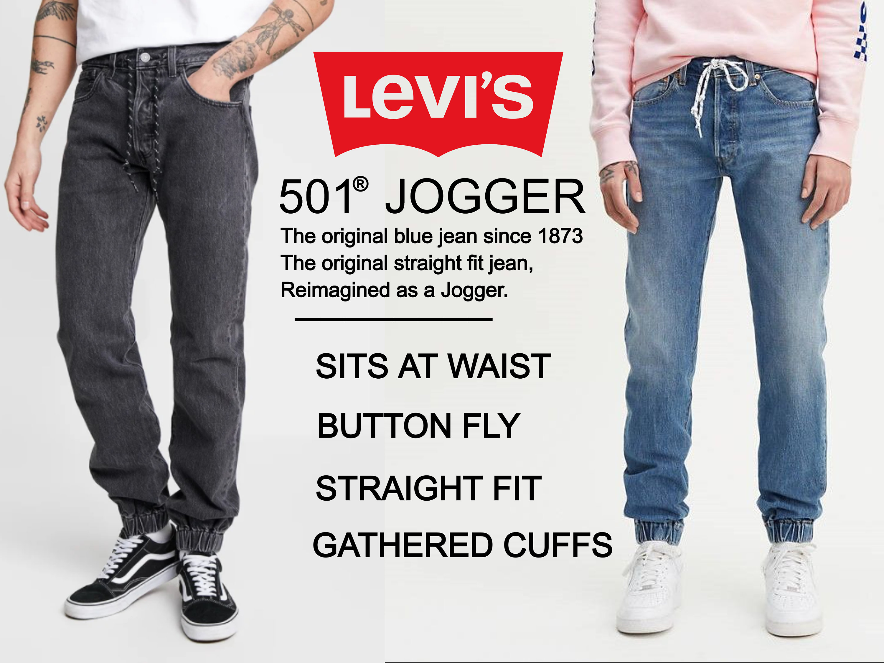 Levi's 501® Original Straight Fit JOGGER Denim Jeans - Etsy