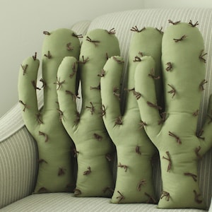 Handmade Saguaro Cactus Pillow: Western Decor