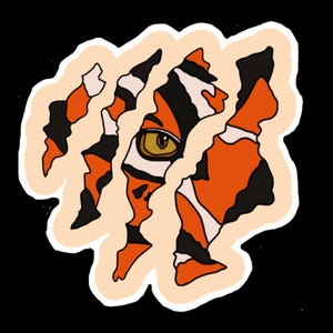 Clemson Tiger Kratzaufkleber