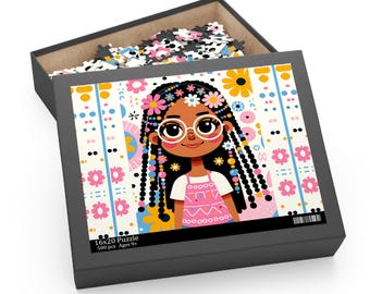 120, 252, 500-Teile Puzzle, Süßes Mädchen Design Puzzle, Weihnachtsgeschenk, Geburtstagspuzzle, Puzzleliebhaber, ab 9 Jahren
