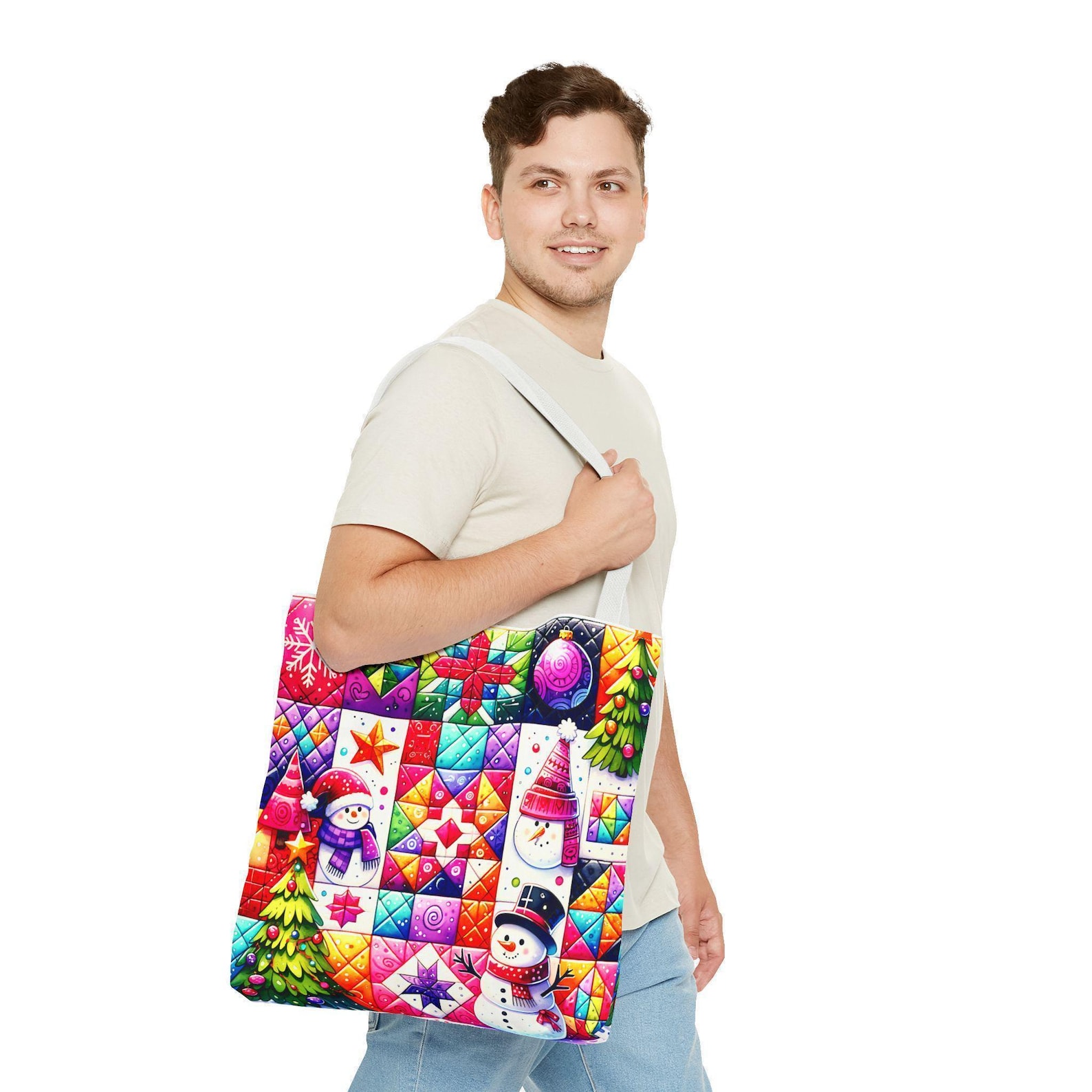 Festive Nuts CP0111085CL Quilted Tote Bag