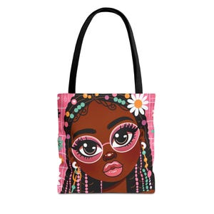 Cabas AOP, cabas de Noël, cabas de la rentrée, mignon, cabas d'art coloré, sac cabas aux couleurs vives, sac à main élégant, cabas unique pour enfants