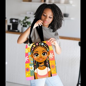 Sac fourre-tout noir pour fille mignonne, fourre-tout AOP coloré, cadeau de Noël parfait, cadeau d'anniversaire pour fille mignonne, fourre-tout pour la rentrée scolaire, sac fourre-tout universitaire