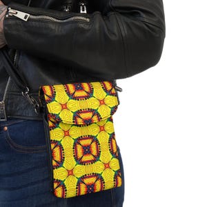 Elegante schicke ethnische afrikanische Kente-Tuch inspirierte kleine Umhängetasche