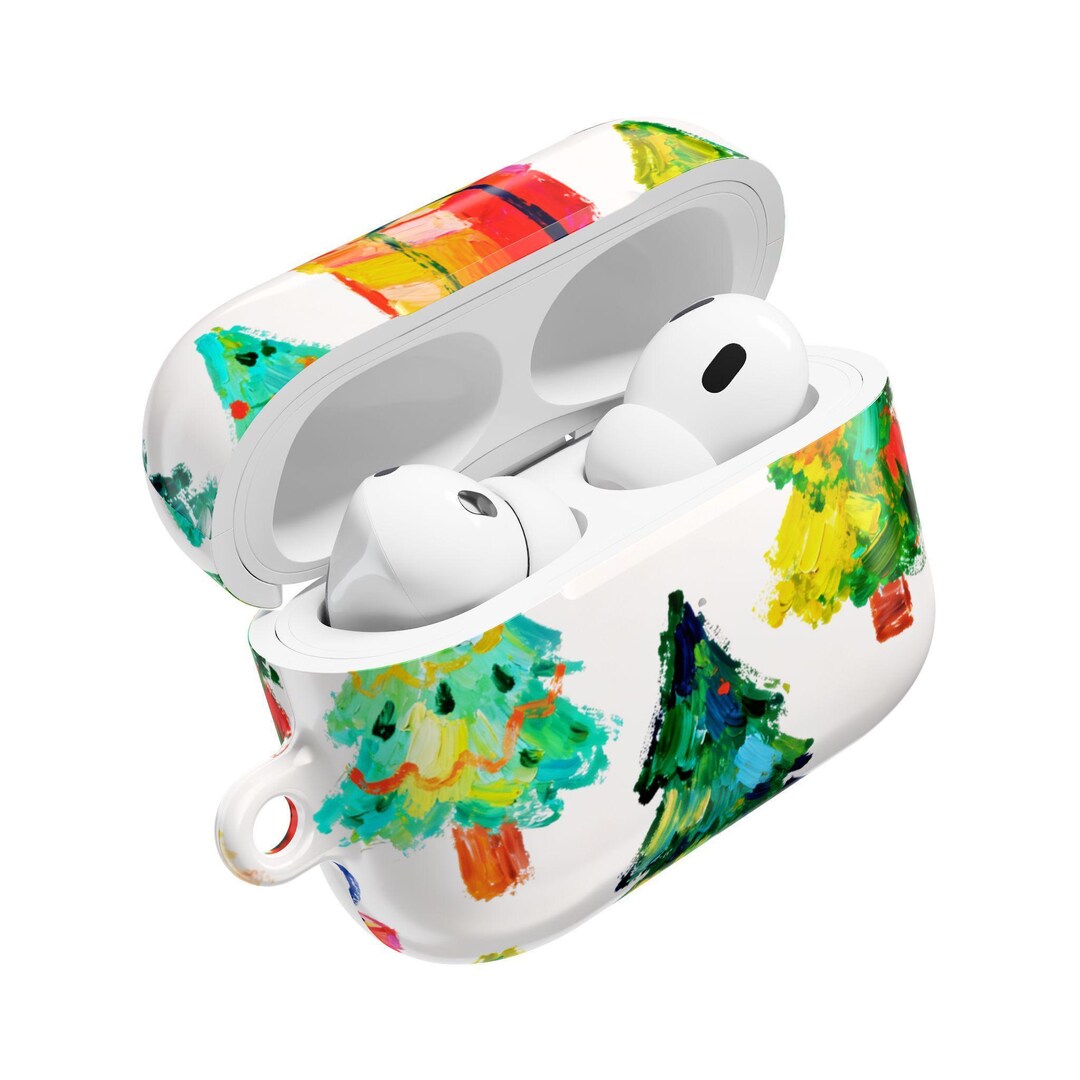 Elegant and Chic AirPod Cases, 6 Sizes, Christmas Tree Art, Airpods Pro ...