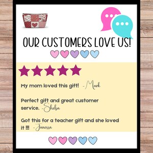 Cute Makeup Bag with Hearts, Perfect Gift Item, Great Customer Reviews, Ideal for Teachers, Thoughtful Present, Lovely Design