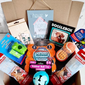 DOG LOVER GIFT box, dog owner gift, doggy gift box, puppy gift, dog gift, gifts for dog owners, gifts for dogs, dog pamper box, pet gifts