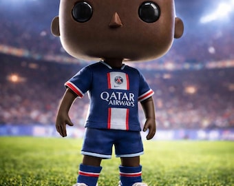 Figura de jugador de fútbol personalizada hecha a mano: juguete pop de porcelana fría personalizado
