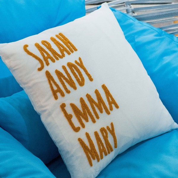 Family Name Pillow Etsy
