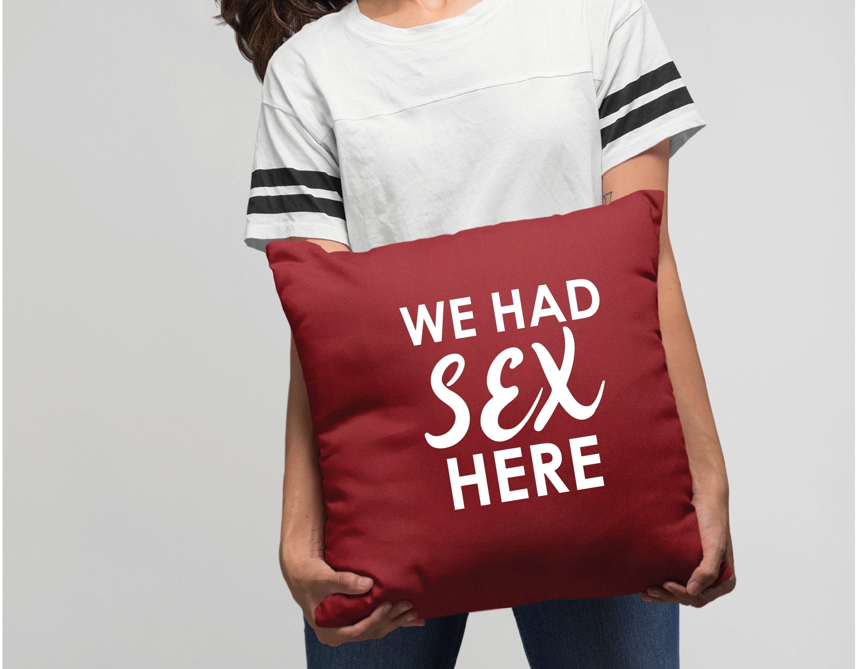 Funny Couple Pillow We Had Sex Here Pillow Couple