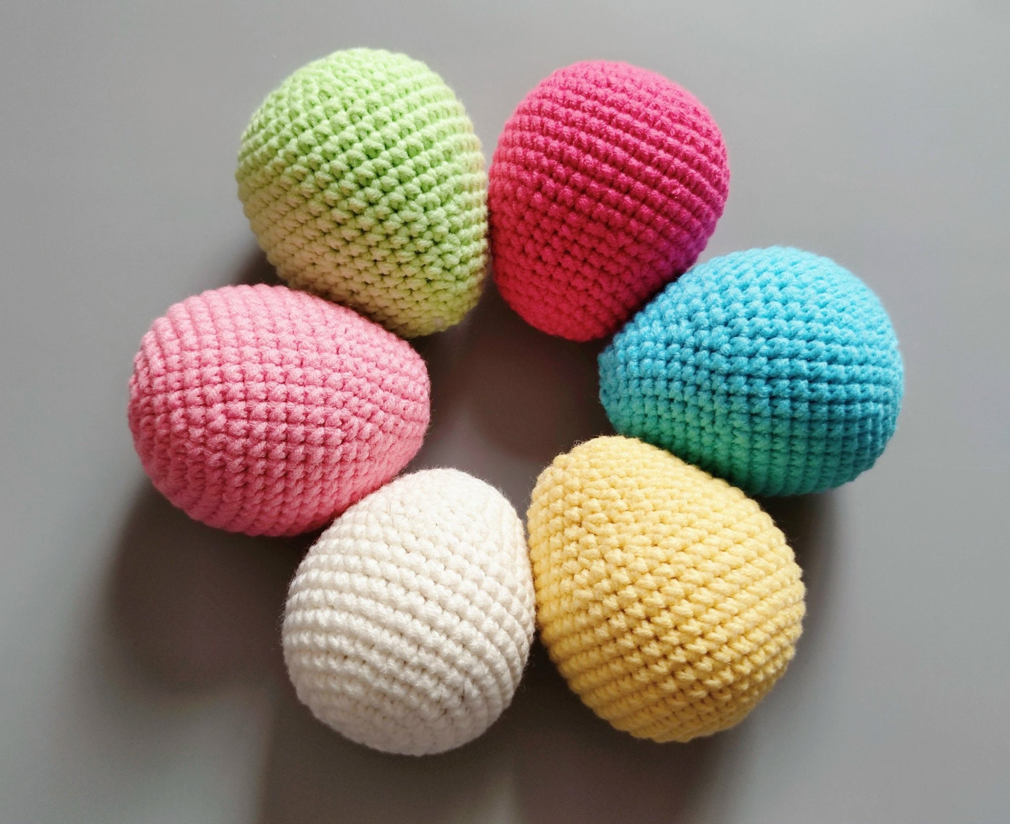 Egg Rattle Toys & Games Toys crochet food Egg rattles Easter eggs Crochet eggs ...