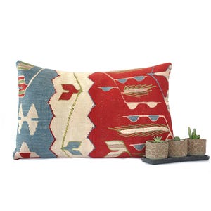 Lumbar kilim pillow, turkish kilim pillow, turkish pillow, vintage pillow, decorative pillow, pillow, bohemian pillow, kilim, 16x24 pillow