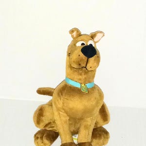 10" Vintage Scooby Doo Cartoon Network Character Plush Dog With Tag Collar