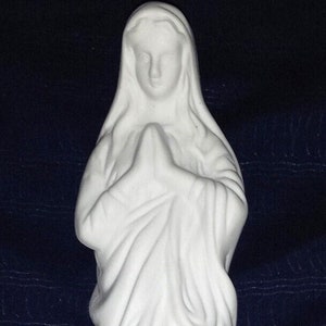Vintage Our Lady Of Fatima Chalkware 8&quot; Statue