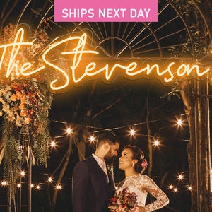 Letrero de neón PERSONALIZADO, letrero de neón de boda, letrero comercial de neón, letrero de neón LED, letrero de nombre de neón, letrero de neón personalizado, paquete de baterías disponible