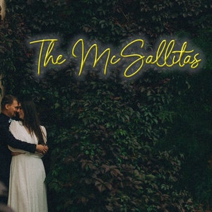 Custom Wedding Neon Sign: Personalized LED Light Decor