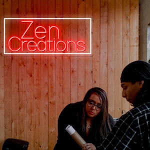 Custom Business Neon Sign: Logo Wall Art, Commercial LED Lighting
