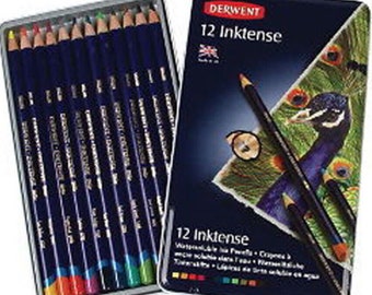 Derwent Inktense 36 Pencil Colour Chart Template Printable -  Australia