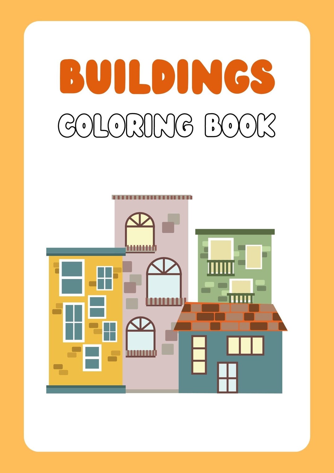 Printable Children's Color Book Printable Coloring Book - Etsy