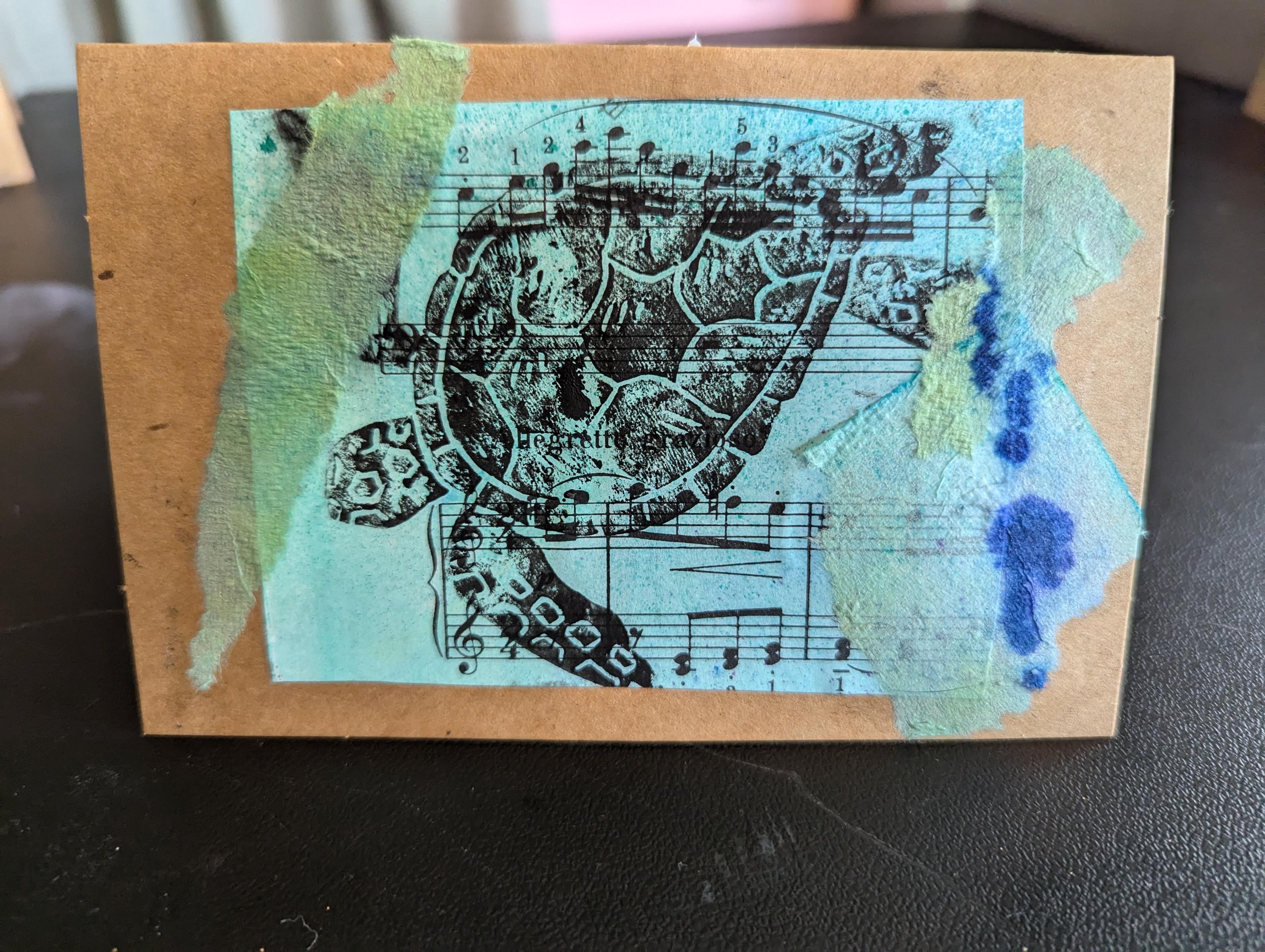 Ocean Animal Block Print Cards: Handmade Unique Note Cards, Set of 5 - Etsy