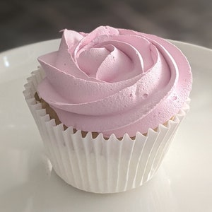 Fake Cupcake with Pink Flower