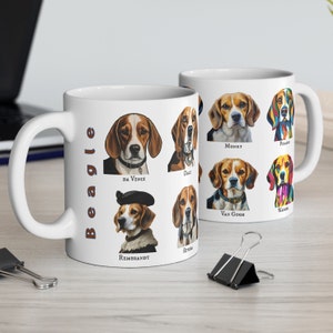 Beagle Famous Artists Series 11 oz Mug