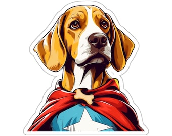 Benny The American Foxhound Stickers