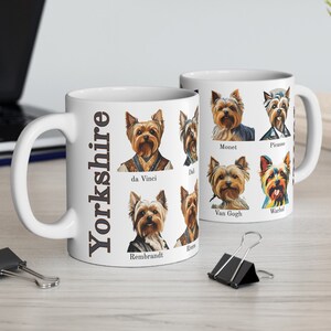 Yorkshire Terrier berühmte Künstler Serie 11 Unze Becher