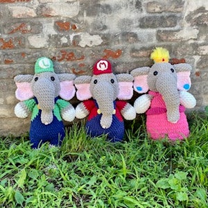 Gamer Elephant 3in1 Crochet Pattern